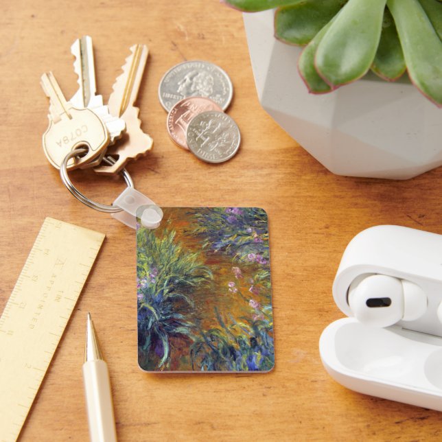 The Path Through the Irises by Claude Monet Keychain (Desk)