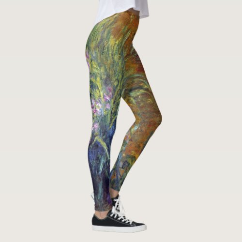 The Path Through the Irises by Claude Monet Leggings