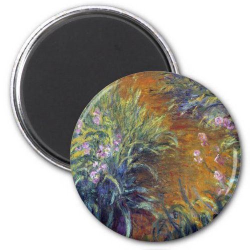 The Path Through the Irises by Claude Monet Magnet