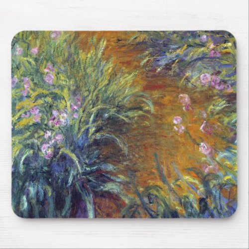 The Path Through the Irises by Claude Monet Mouse Pad