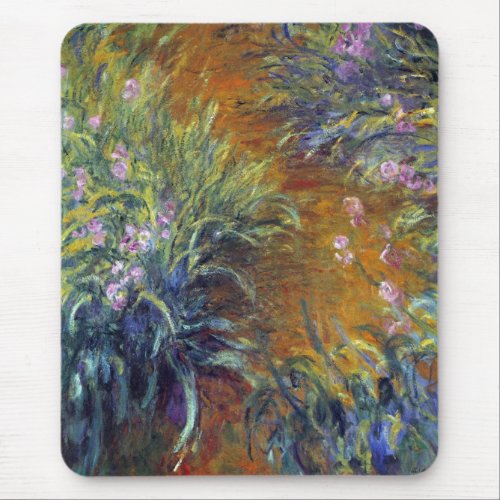 The Path Through the Irises by Claude Monet Mouse Pad