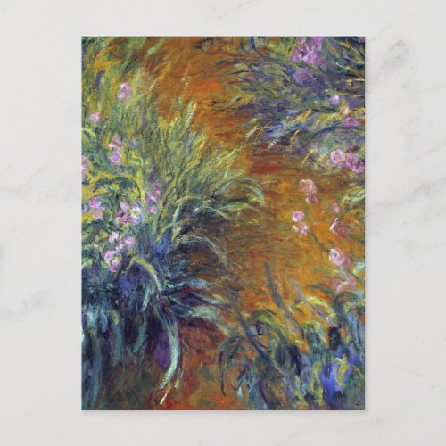 The Path Through the Irises by Claude Monet Postcard