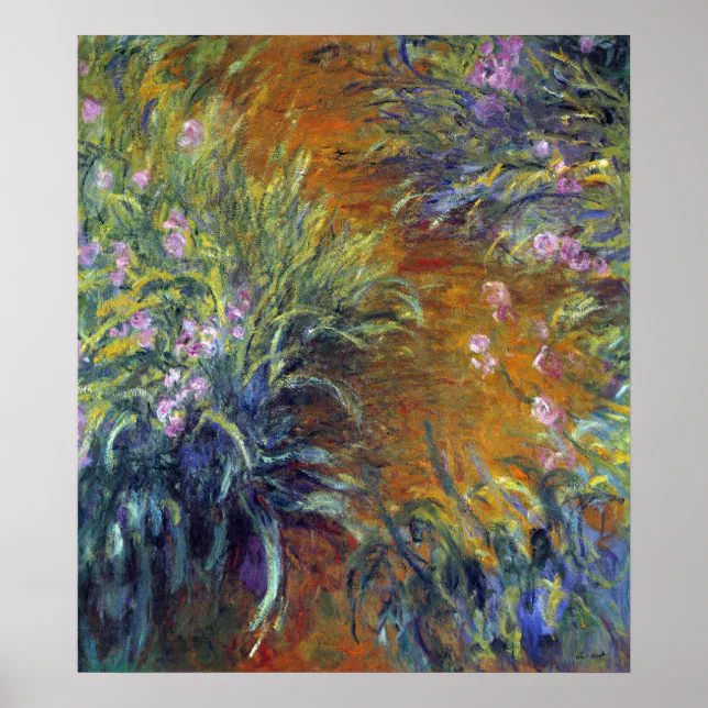 The Path Through the Irises by Claude Monet Poster | Zazzle