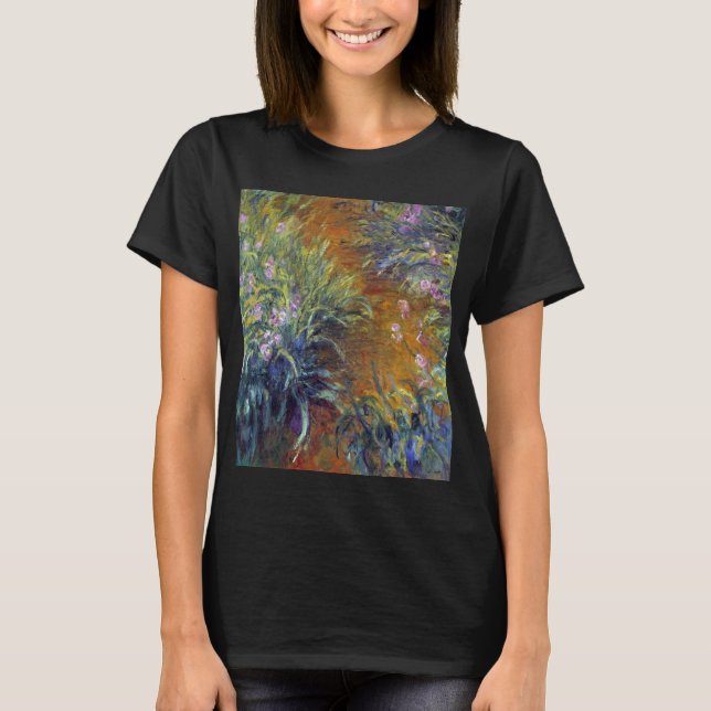 The Path Through the Irises by Claude Monet T-Shirt (Front)