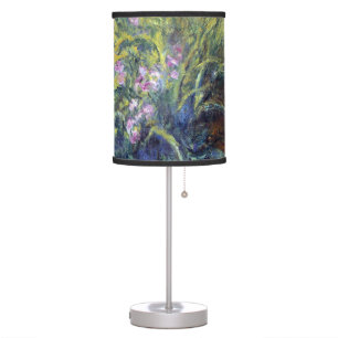 The Path Through the Irises by Claude Monet Table Lamp