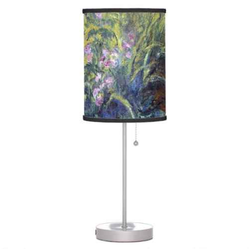 The Path Through the Irises by Claude Monet Table Lamp