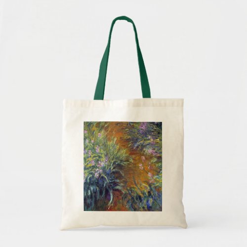 The Path Through the Irises by Claude Monet Tote Bag