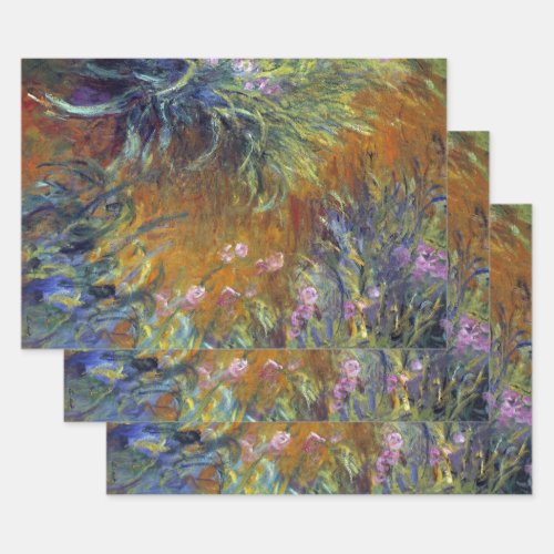 The Path Through the Irises by Claude Monet Wrapping Paper Sheets