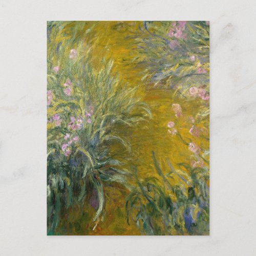 The Path Through the Irises by Monet Postcard