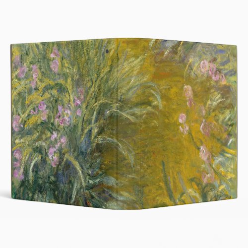 The Path through the Irises _ Claude Monet 3 Ring Binder