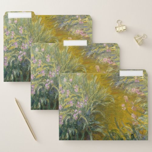 The Path through the Irises _ Claude Monet File Folder