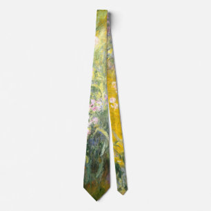 The Path through the Irises - Claude Monet Neck Tie