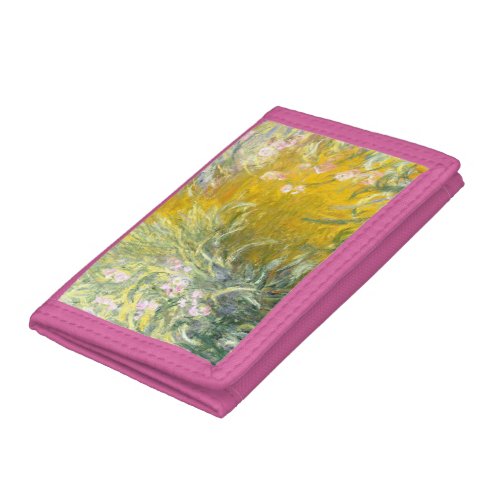 The Path through the Irises _ Claude Monet Trifold Wallet