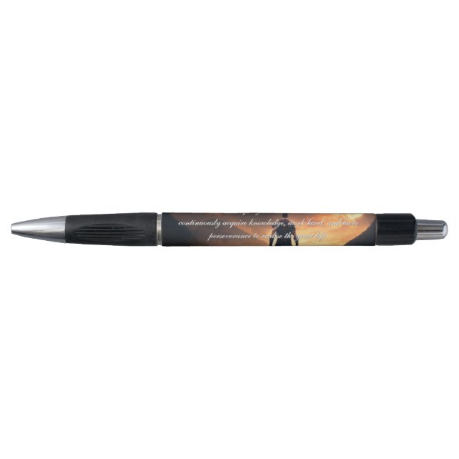 "The Path to Greatness: Aim, Persevere, Achieve" Pen (Front)