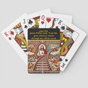 The Path to Salvation - John 10:9 Poker Cards