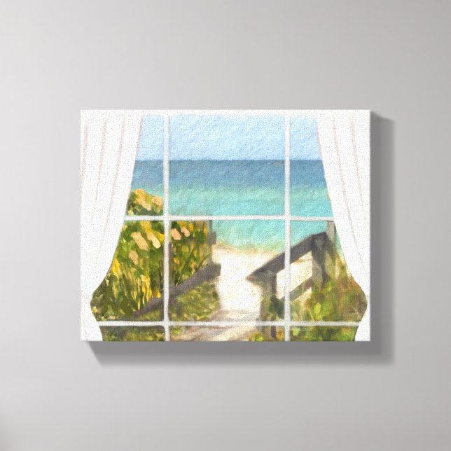 The path to the beach canvas print (Front)