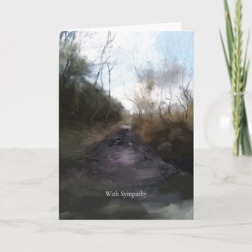 The path to the beach sympathy card