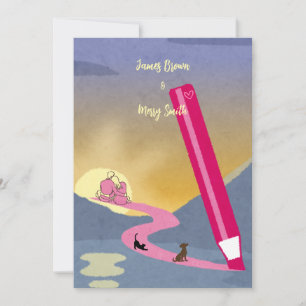 The Path We Draw wedding Invitation