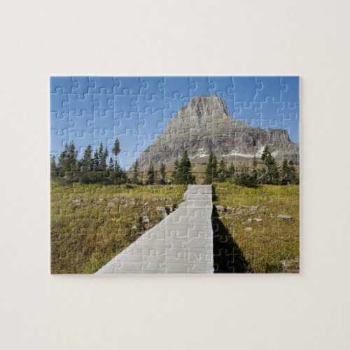 The pathway to the view of Hidden Lake Jigsaw Puzzle