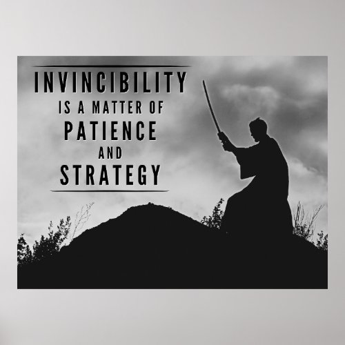 The Patience of Invincibility _ Inspirational Poster
