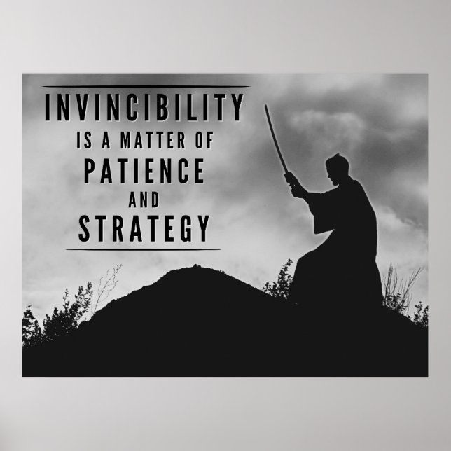 The Patience of Invincibility - Inspirational Poster (Front)
