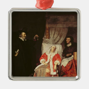 The Patient and the Doctor, 1660s Metal Ornament