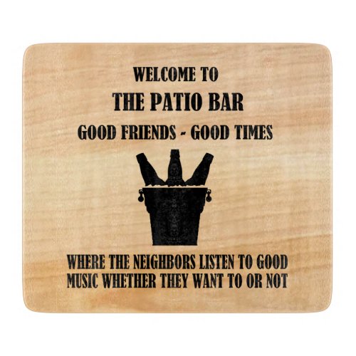 The Patio Bar Cutting Board