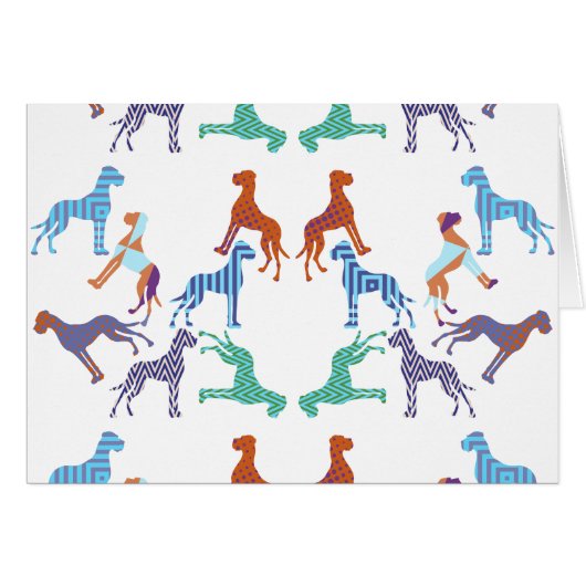the pattern Great Dane pattern Cards (Front Horizontal)