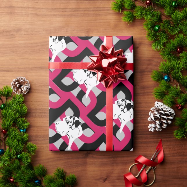 The Pattern Great Dane Wrapping Paper (Holiday Gift)
