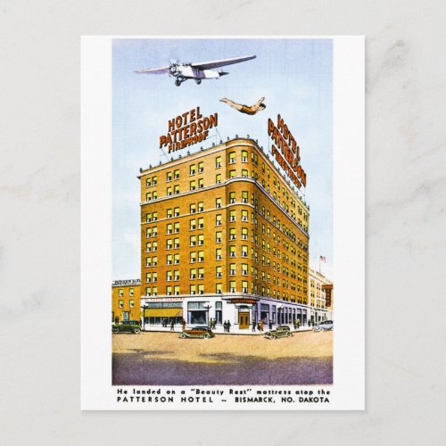 The Patterson Hotel Bismark North Dakota Postcard