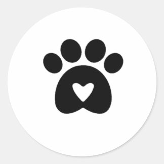 The Paw of Love, Sticker! Classic Round Sticker