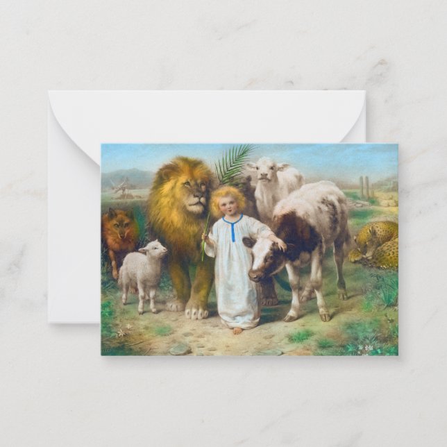 The Peace, 1896 by William Strutt Note Card (Front)