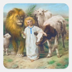 The Peace, 1896 by William Strutt Square Sticker