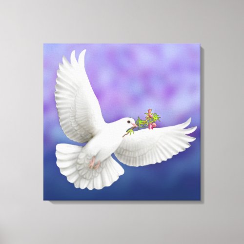 The Peace Dove Wrapped Canvas