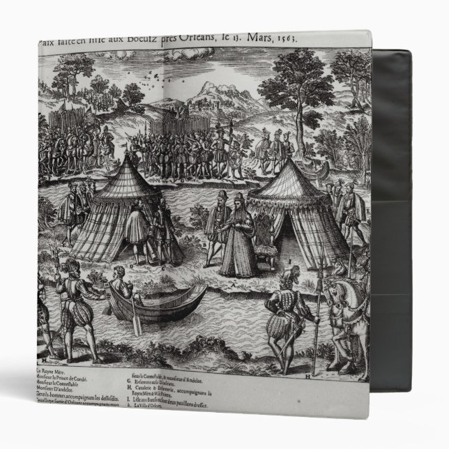 The Peace Made on L'Isle aux Boeufs 3 Ring Binder (Front/Inside)