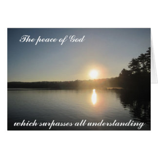 The Peace of God that surpasses all understanding Cards