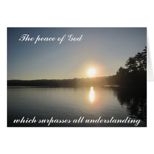 The Peace of God that surpasses all understanding Cards (Front Horizontal)
