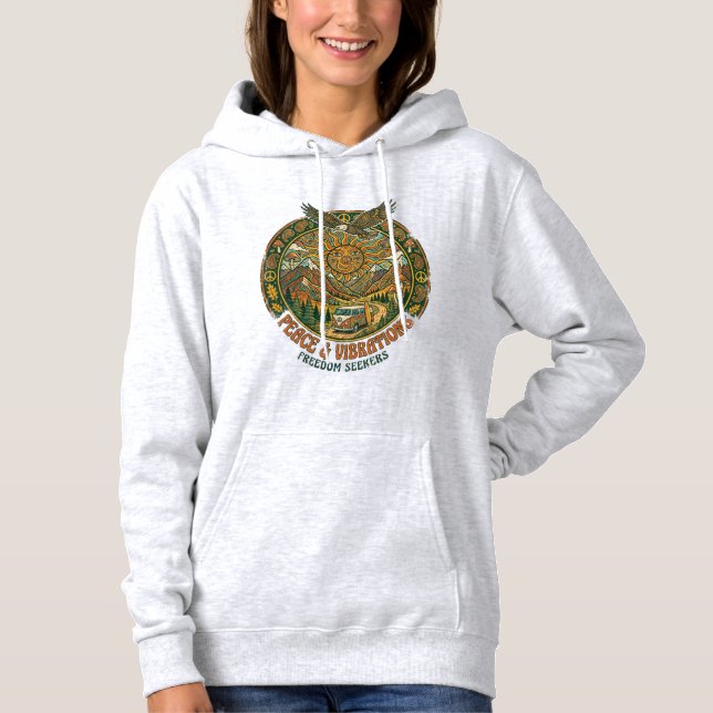 The Peace & Vibrations Hoodie (Front)