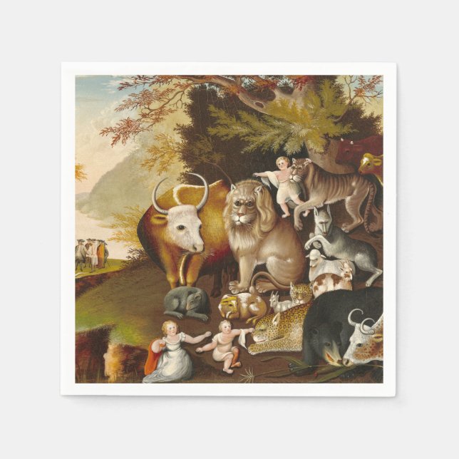 The Peaceable Kingdom Napkins (Front)