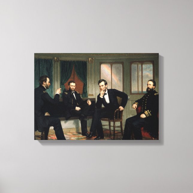 The Peacemakers Abraham Lincoln Wrapped Canvas Print (Front)