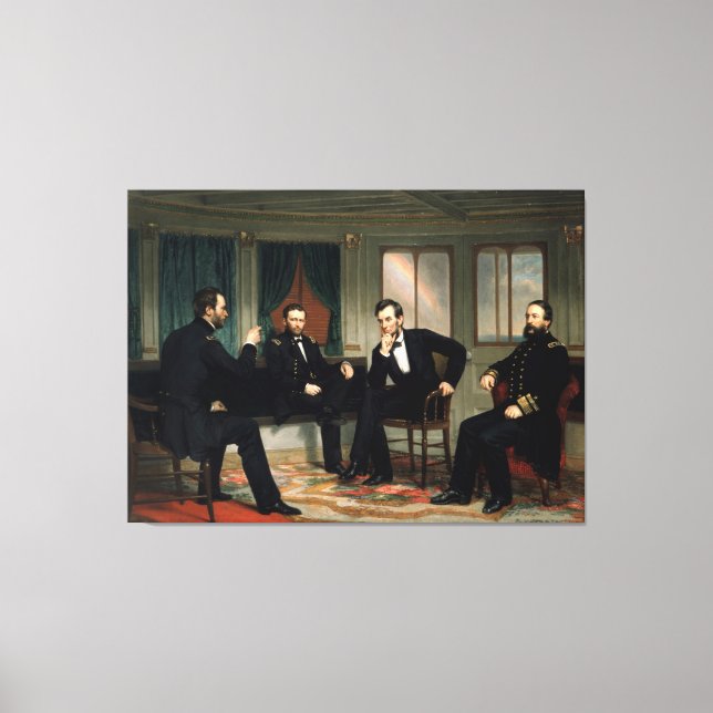 The Peacemakers by George Peter Alexander Healy Canvas Print (Front)