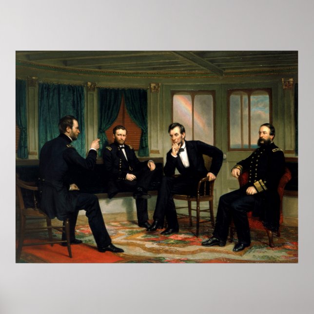 The Peacemakers by George Peter Alexander Healy Poster (Front)