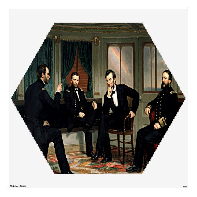 The Peacemakers Painting of 1868 Wall Sticker (Front)