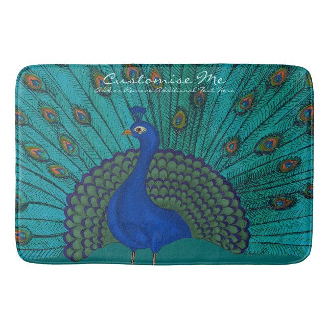 The Peacock Bath Mat (Front)