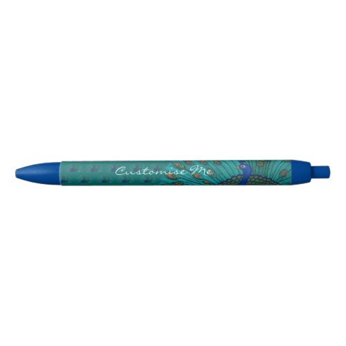 The Peacock Black Ink Pen