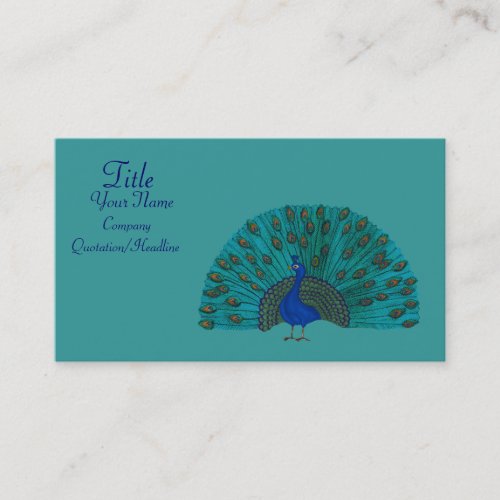 The Peacock Business Card