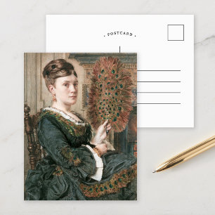 The Peacock Fan Edward John Poynter Postcard