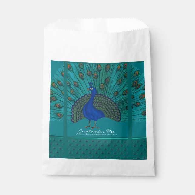 The Peacock Favor Bag (Front)