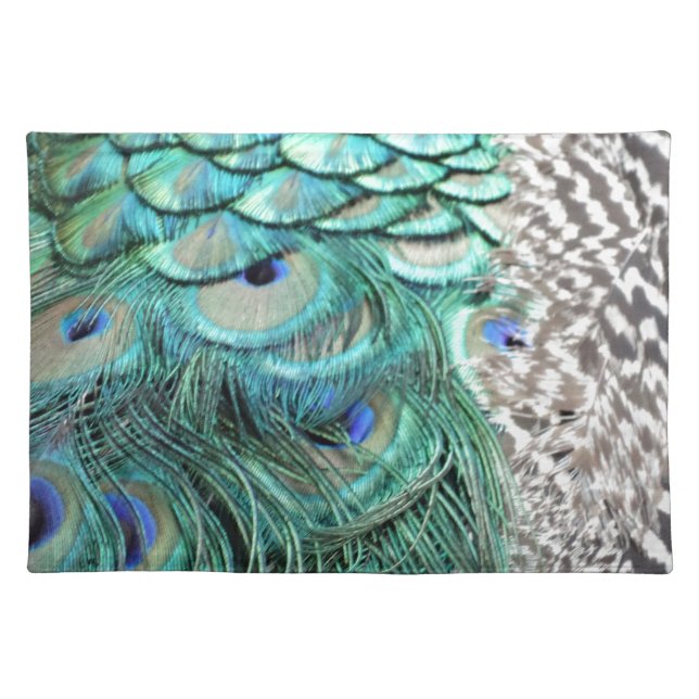 The Peacock Runner Cloth Placemat (Front)