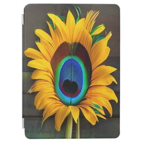 The Peacock Sun Feather Flower iPad Air Cover